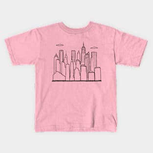 nyc doodle art 2024 pt9 Kids T-Shirt